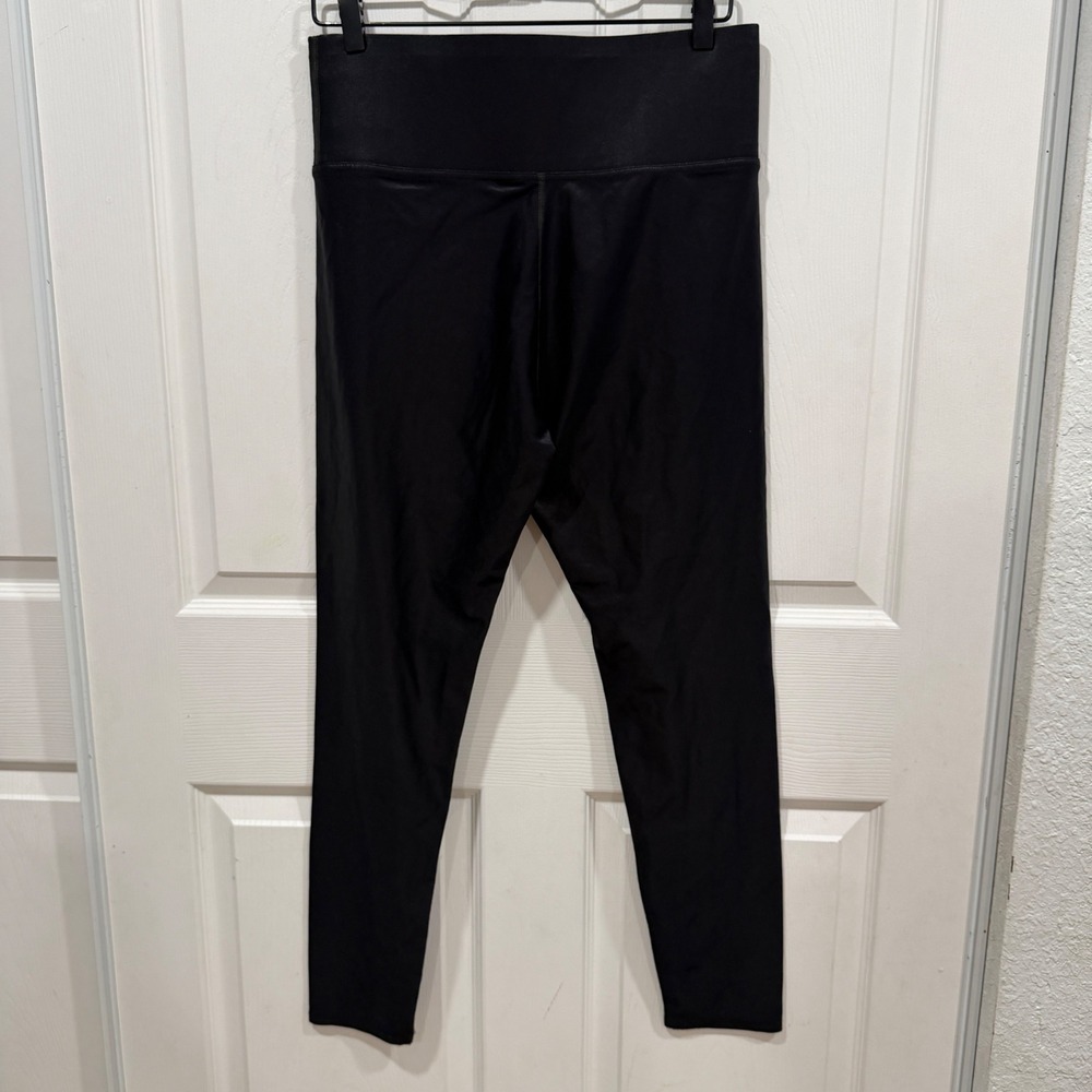 Carbon38 High Rise Liquid Leggings Black XL Shiny RN147957 - Picture 4 of 6